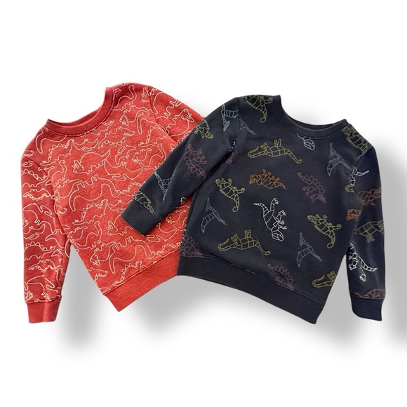Cat & Jack | Dinosaur Sweatshirt Bundle (4T) 🦖 🦕 - Picture 1 of 4